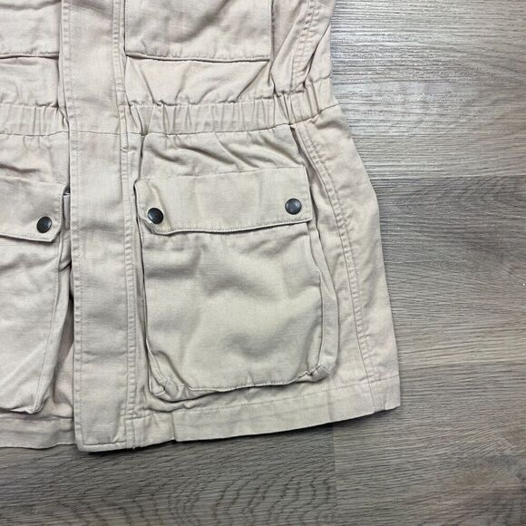 Ralph Lauren Sport Vest Womens Medium Beige Outdoor Hunting Utility Pockets - Picture 3 of 10